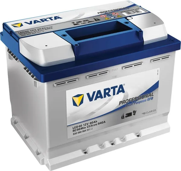 Baterie Dual Purpose 12 V, 60 Ah, 640 A, LED60