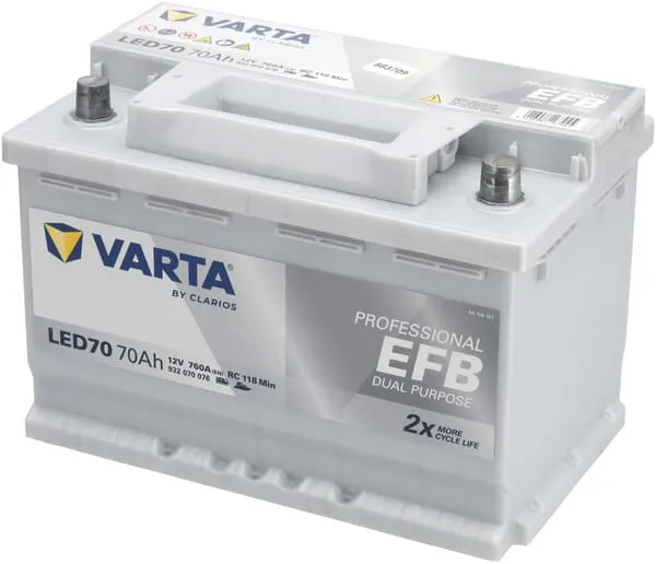 Baterie 12V 70Ah 760A LED70 VARTA Professional Dual Purpose EFB