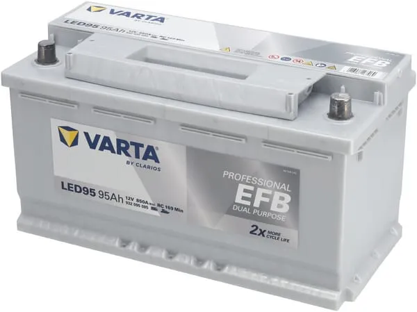 Baterie 12V 95Ah 850A LED95 VARTA Professional Dual Purpose EFB