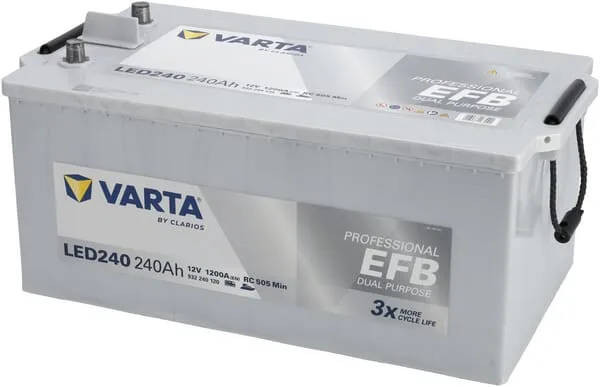 Baterie 12V 240Ah 1200A LED240 VARTA Professional Dual Purpose EFB