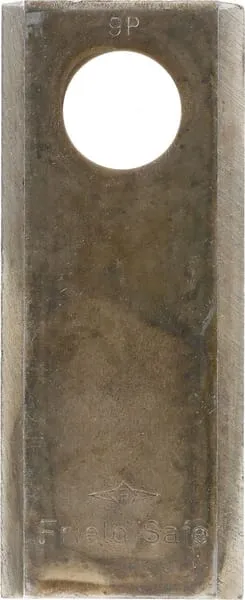 Nůž rotační sekačky rotace vlevo / vpravo 98 x 40 x 3 mm; otvor Ø 19 mm; vhodný pro Galfre / Kidd; 25 ks/bal.