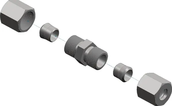 Spojovací vsuvka 2x6mm