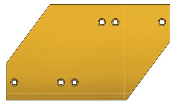 Deska plazu pravá 600x350