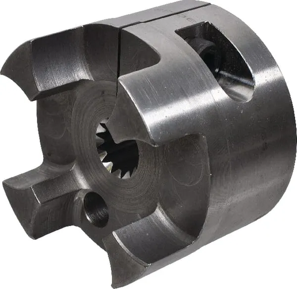 Poloviny spojky Spidex ocelové, s profilem a upínacím nábojem – typ A