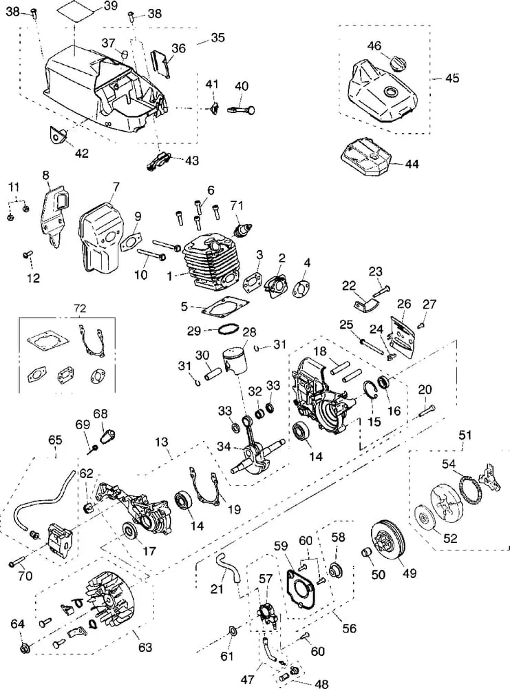 Díly motoru pro Active Typ 41.41