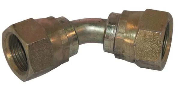 Úhlové spojky 45°, převlečná matice BSP x převlečná matice BSP