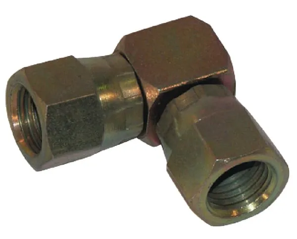 Nastavitelné úhlové spojky 90°, převlečná matice JIC x převlečná matice JIC