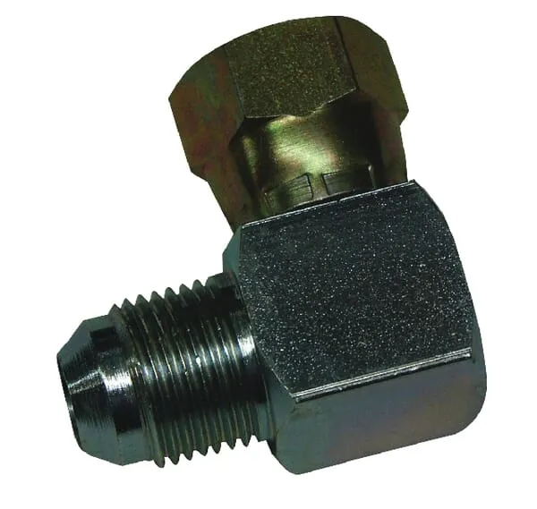 Úhlové spojky 90°, vnější závit JIC x otočná matice JIC