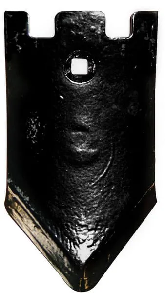 Radlice kultivátoru 220x120x10 mm, zahnutá, 1 otvor, vhodná pro Kerner