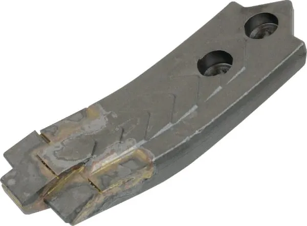 Radlice kultivátoru 256x80 mm tvrzená, zahnutá, 2 otvory, vhodná pro Agrisem