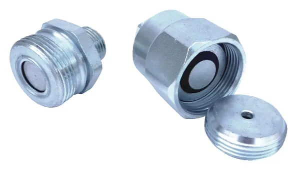 Šroubová brzdová spojka, ploché těsnění, vnější závit