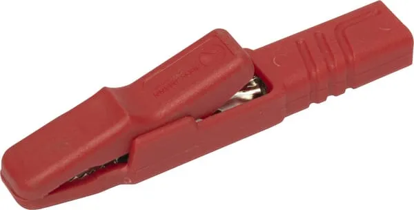 Svorka krokodýl červená 4mm