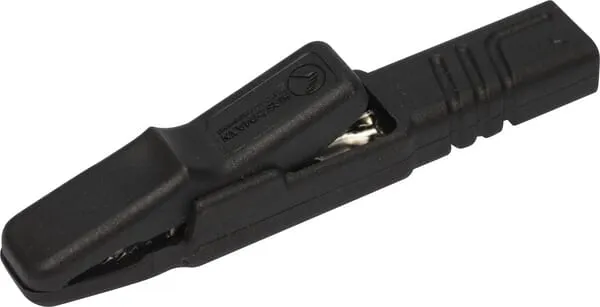 Svorka krokodýl černá 4mm