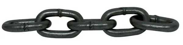 Kruhové ocelové řetězy DIN 5685-A, krátké články