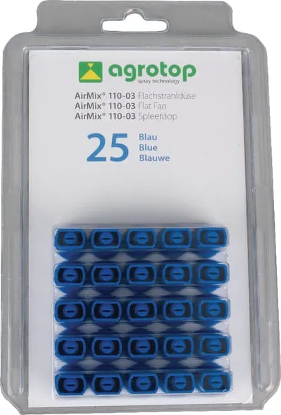 Vzduchová vstřikovací tryska AM 110° 03, modrá, plast, Agrotop