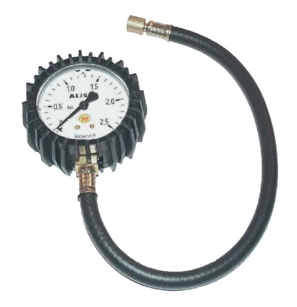 Analogový měřič tlaku v pneumatice