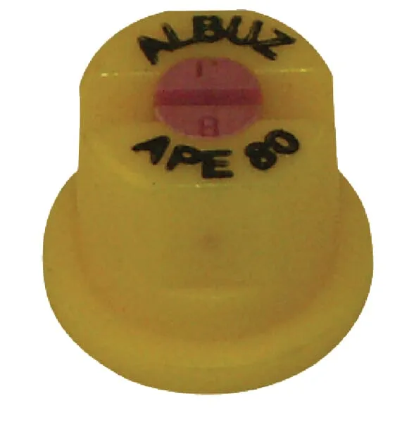 Tryska s plochým paprskem APE 80° žlutá keramická