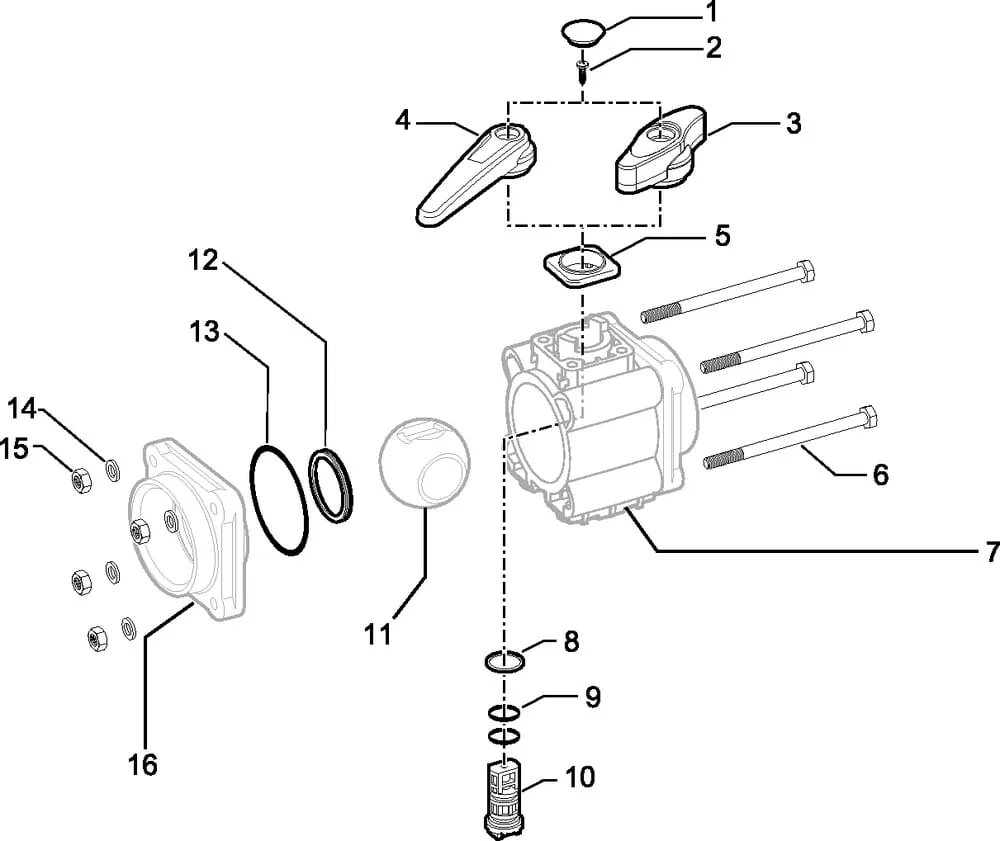 Arag, kulové kohouty 453004 X . . ( 2-cestné)