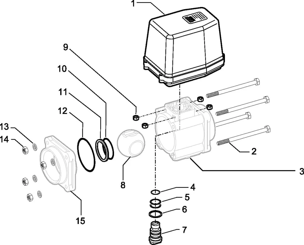 Arag, kulové kohouty 453706 X 77 T ( 2-cestné, elektrický)