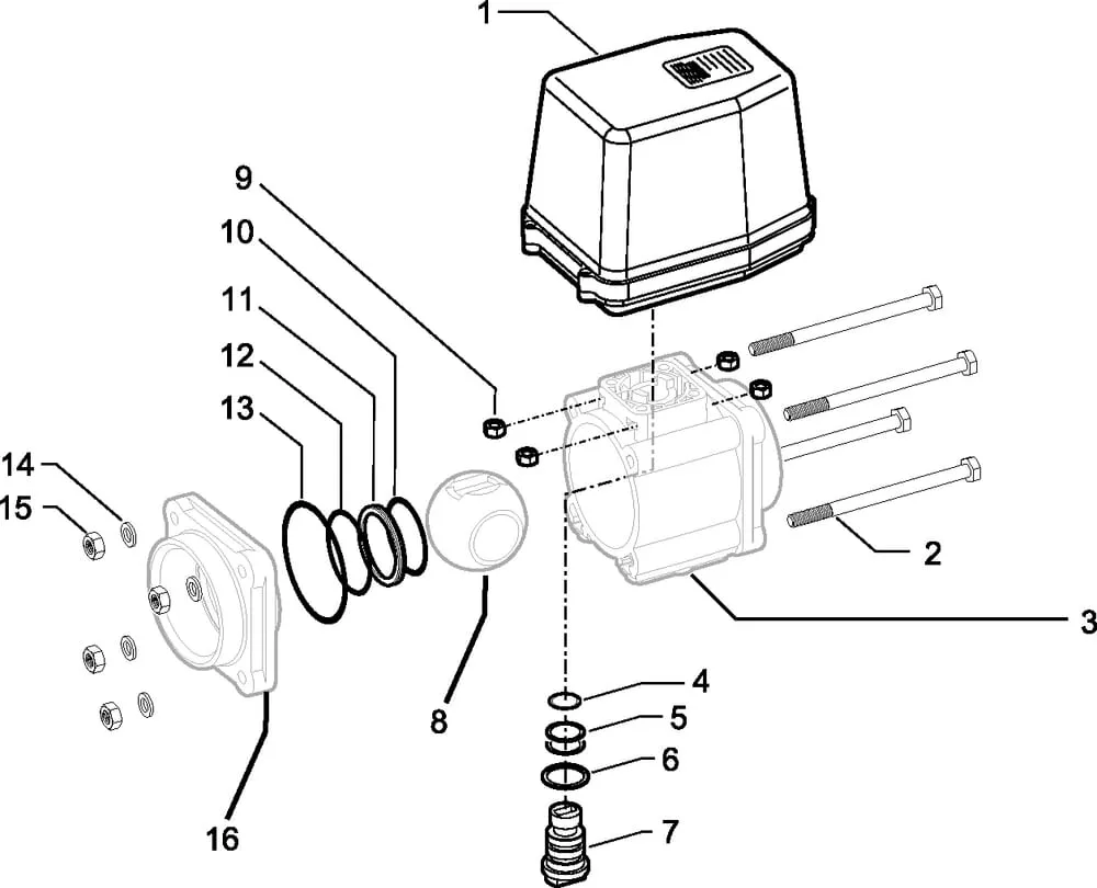 Arag, kulové kohouty 453707A . . T ( 2-cestné, elektrický)