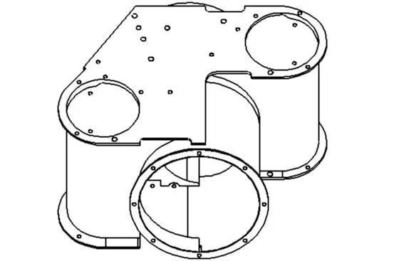 Skříně šnekového dopravníku