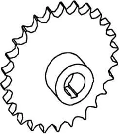 Ozubené kolo podávacího systému