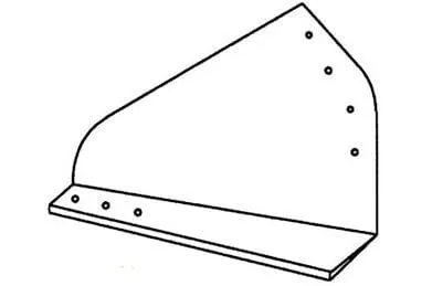 Konkávní krycí desky pro sklízecí mlátičky