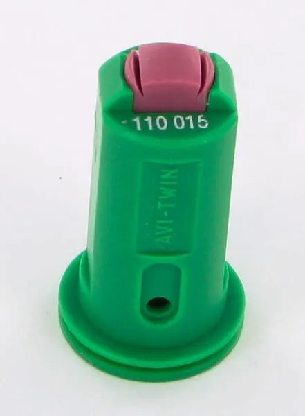 Injektorová tryska AVI TWIN 110° zelená keramická