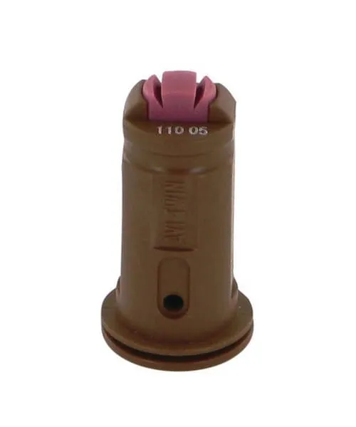 Injektorová tryska AVI TWIN 110° hnědá keramická