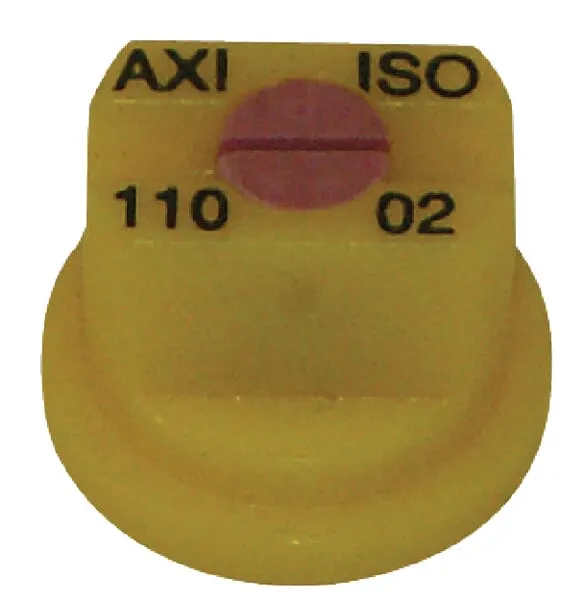 Tryska s plochým paprskem AXI 110° keramická, žlutá