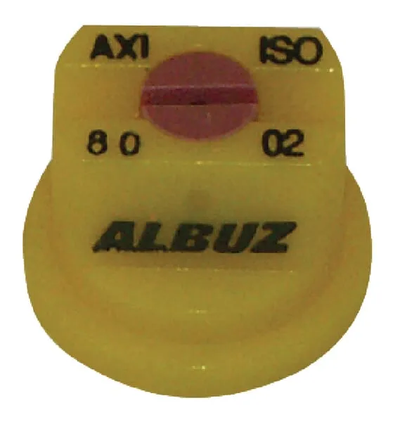 Tryska s plochým paprskem AXI 80° žlutá keramická