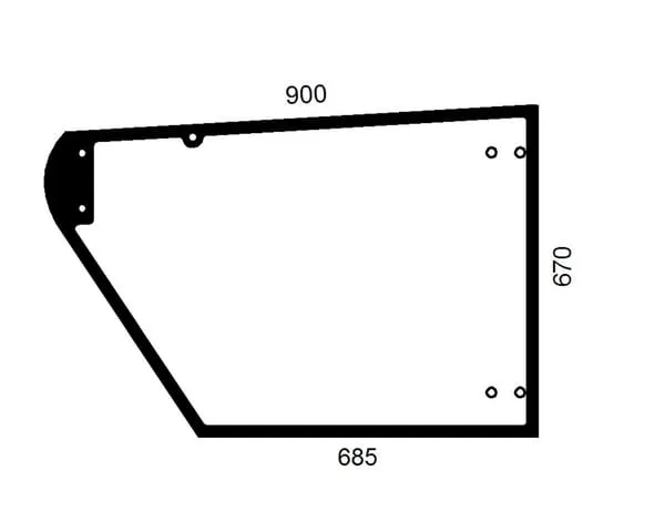 Door glass