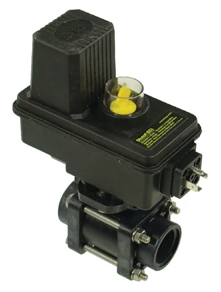 Elektrické kulové kohouty, a třícestný kohout