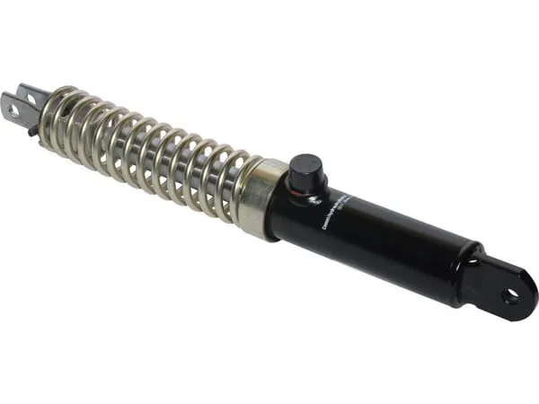 Brake cylinder with external spring