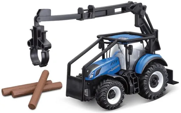 Traktor New Holland T7.315 s drapákem na klády