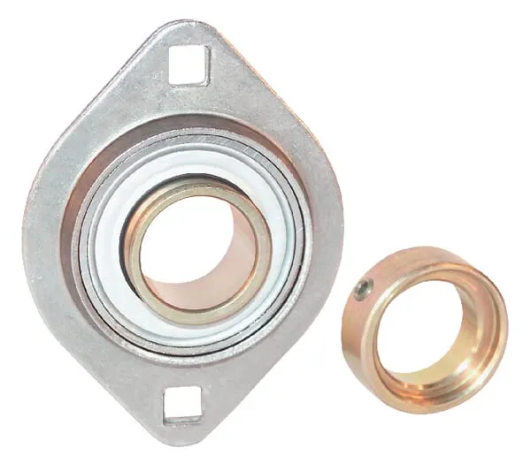 Ložisko příruby plechové oválné komplet