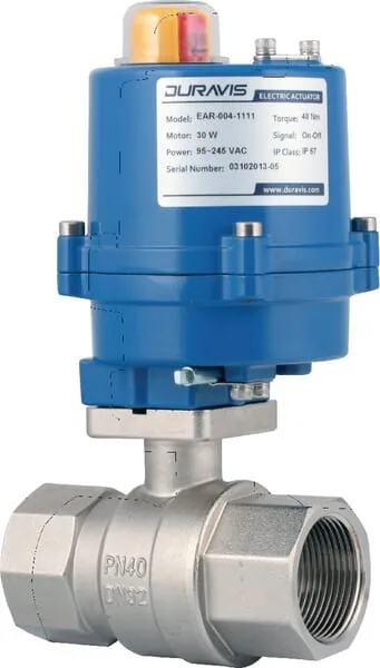 BLV...ACT Kulové kohouty Tork, elektricky ovládané