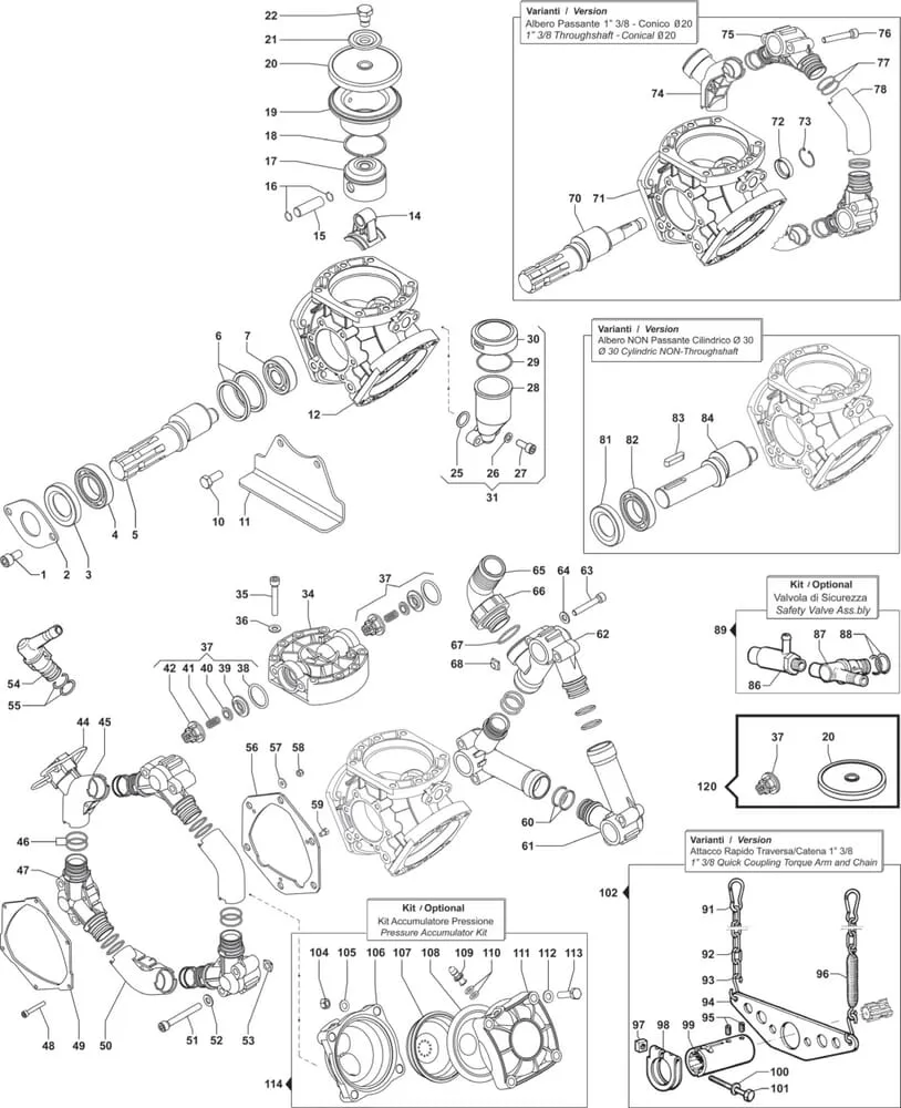Náhradní díly vhodný pro Comet BP 75