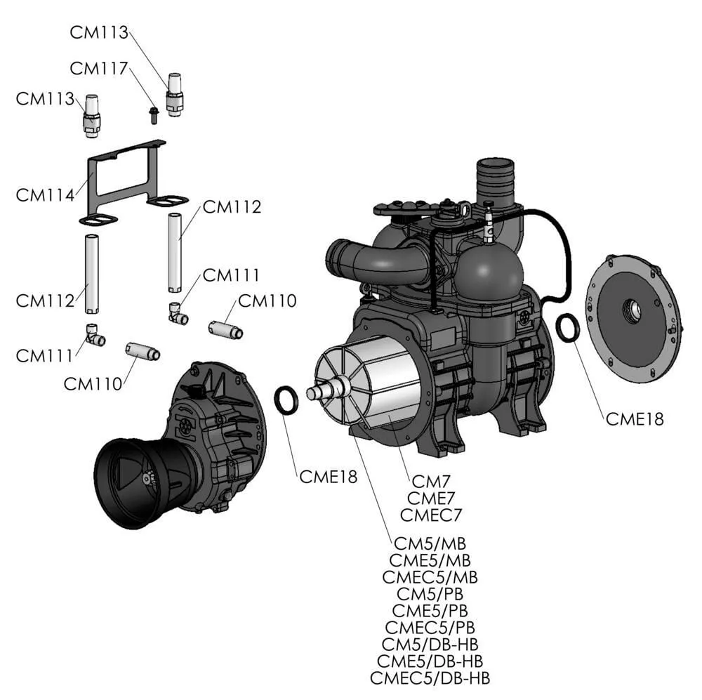 B.P. - Náhradní díly MECII 9000-11000-13500 Ballast
