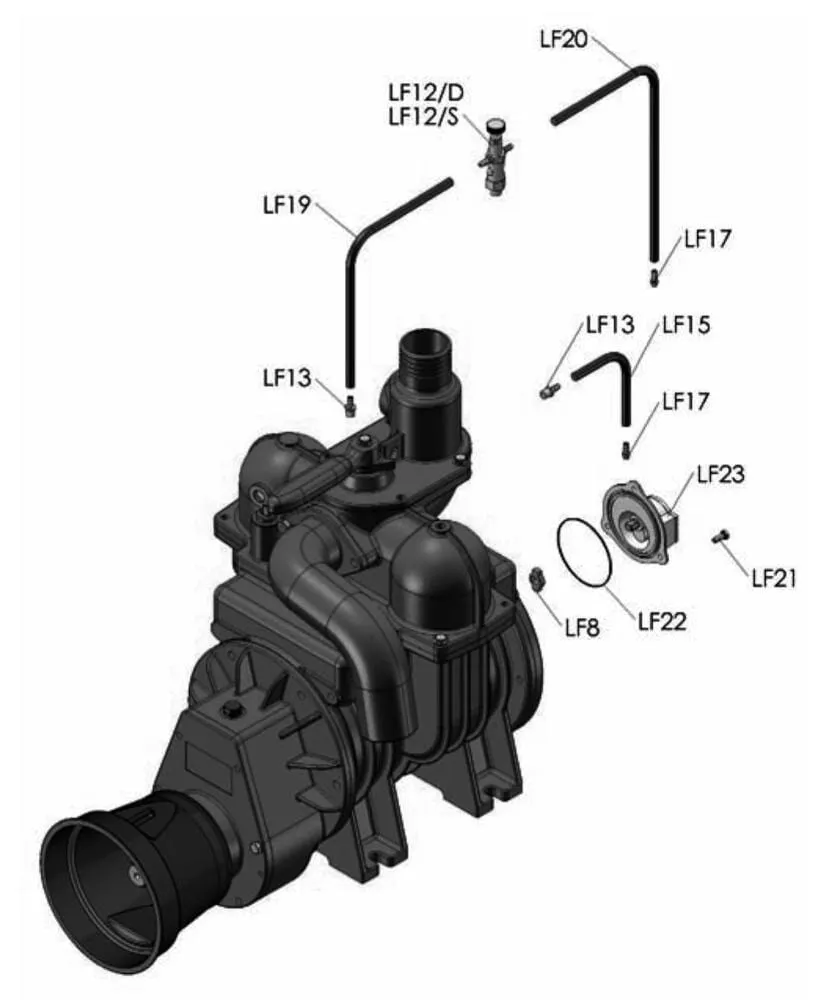 B.P. - Náhradní díly MECII 9000-11000-13500 tlakové mazání