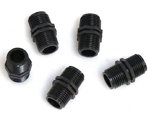 5 plastových spojek mm 1/2 1/2