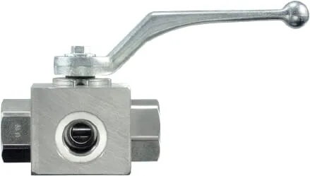 Kulové kohouty 3-cestné s vnitřním závitem BSP, nerezová ocel