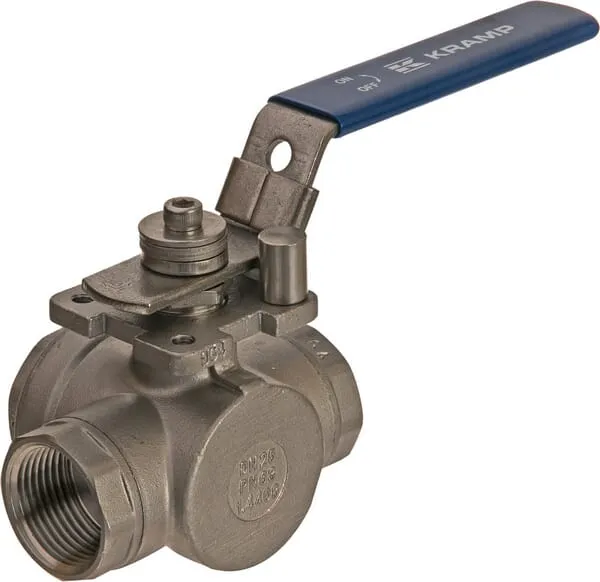 3cestný kulový ventil L 1", nerezová ocel