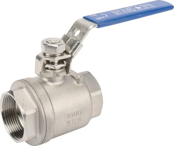 Kulový kohout, nerezová ocel, 2xF 1 1/4''