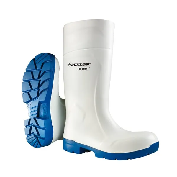 Bezpečnostní holínky bílé, vel. 45, Purofort® Thermo+ Dunlop