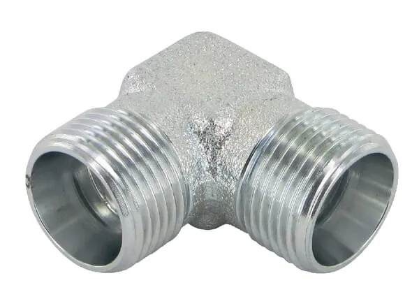 Úhlová šroubení 90°, řezný kroužek metrický francouzský x řezný kroužek metrický francouzský