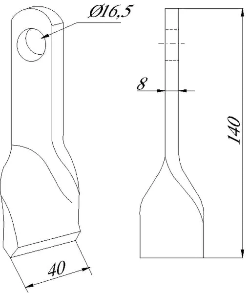 Kladívkový nůž Nobili