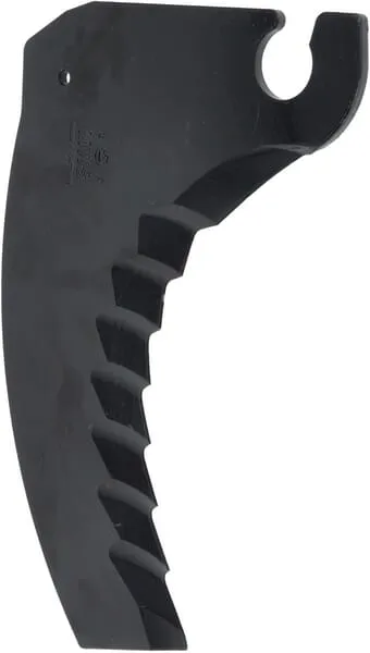 Nůž mísiče krmiva, ozubený