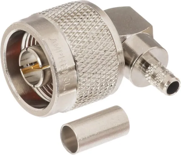 Koaxiální N-zástrčka 90° RG58