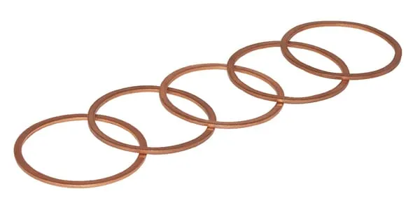 25 měd. kroužků 10 x 14 x 1 mm